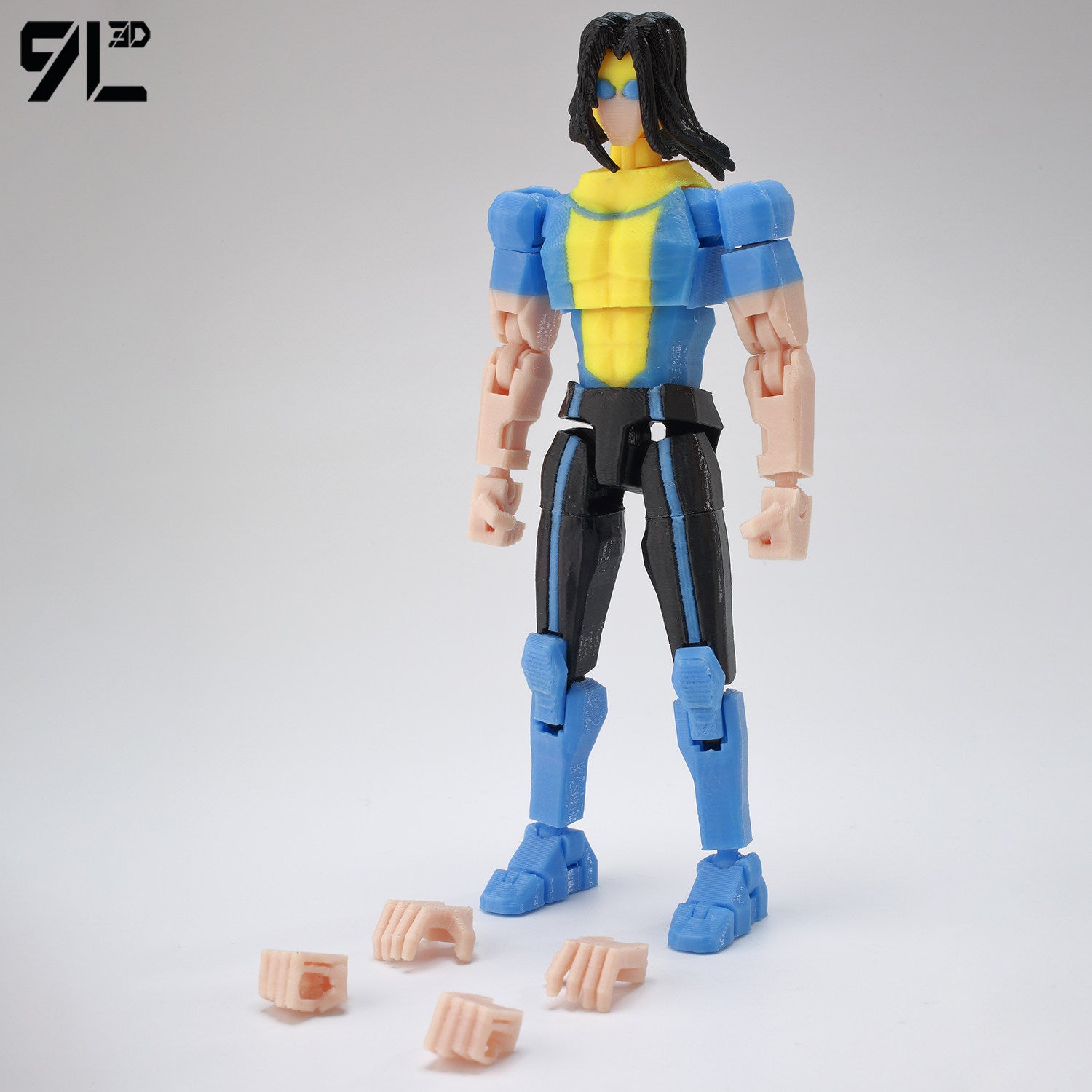 Low Poly Polygon 3D Printed Dynamic Figurines - Omni-man, Invincible, Immortal, RexSplode, Atom Eve, Season 4 / Comics