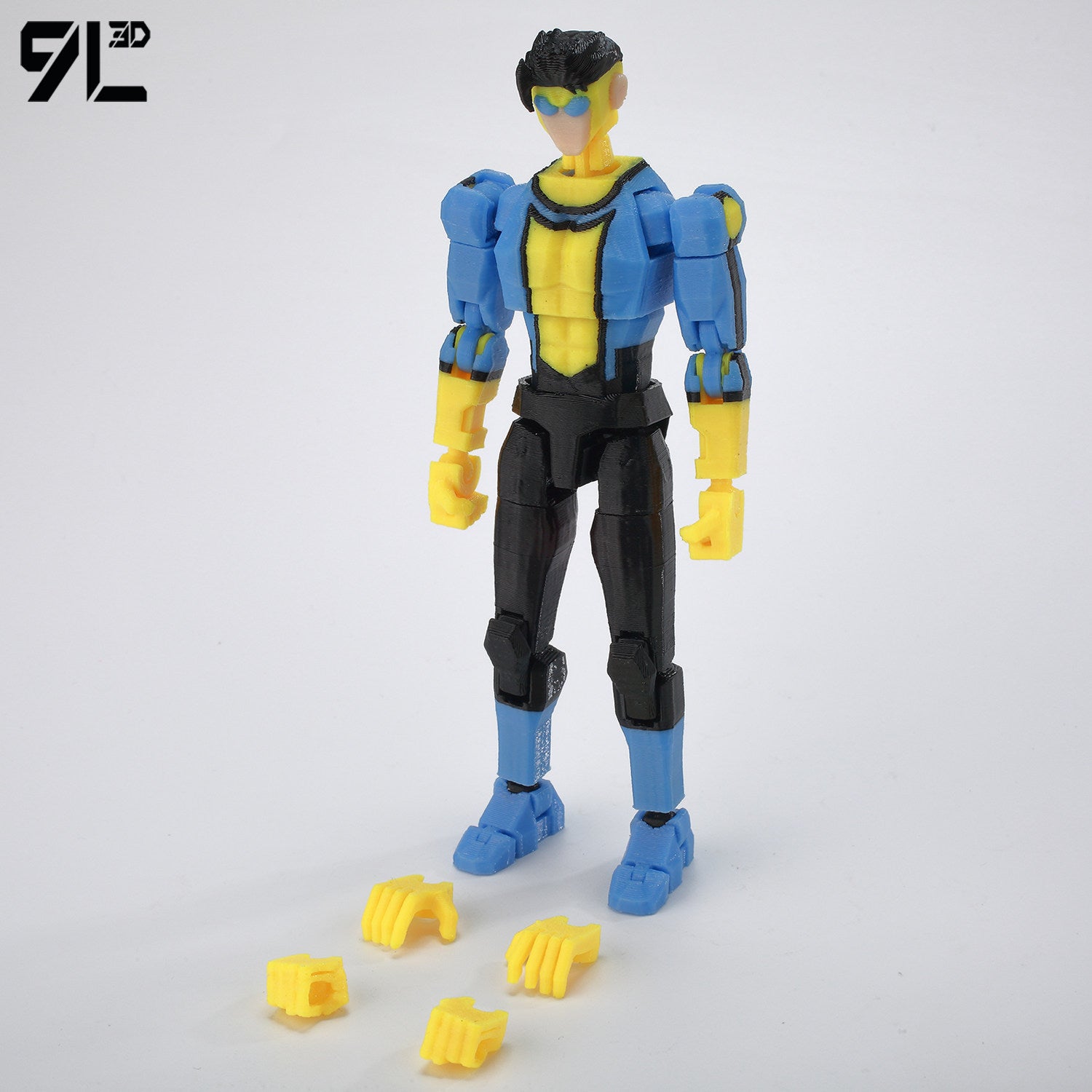 Low Poly Polygon 3D Printed Dynamic Figurines - Omni-man, Invincible, Immortal, RexSplode, Atom Eve, Season 4 / Comics