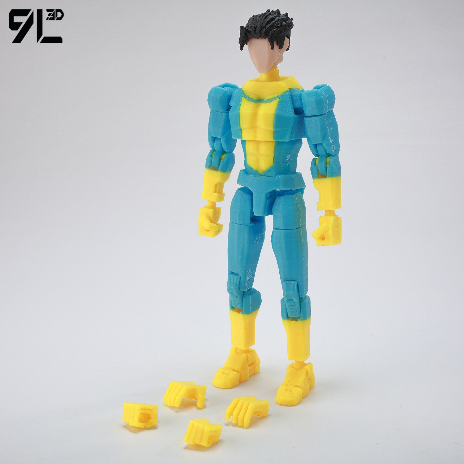 Low Poly Polygon 3D Printed Dynamic Figurines - Omni-man, Invincible, Immortal, RexSplode, Atom Eve, Season 4 / Comics
