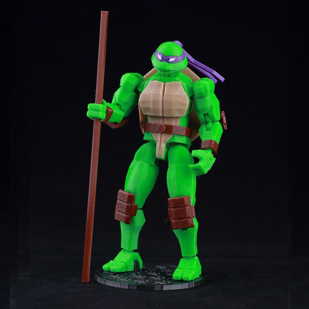 Low Poly Polygon 3D Printed Dynamic Figurines - Teenage Mutant Ninja Turtles TMNT