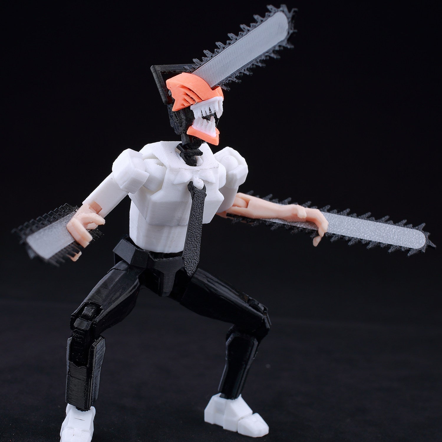Low Poly Polygon 3D Printed Dynamic Figurines - Anime