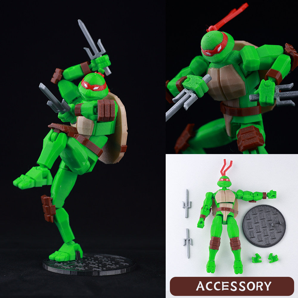 Low Poly Polygon 3D Printed Dynamic Figurines - Teenage Mutant Ninja Turtles TMNT