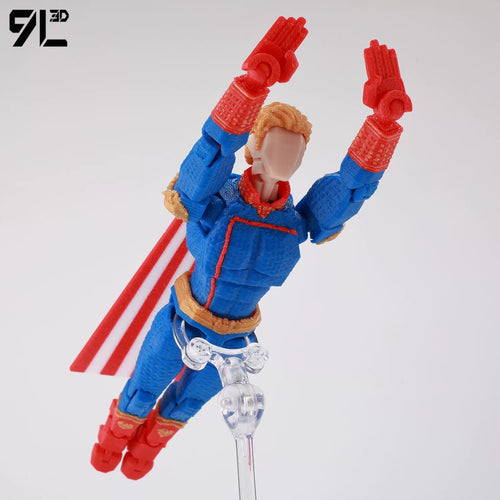 Low Poly Polygon 3D Printed Dynamic Figurines - The Boys Homelander