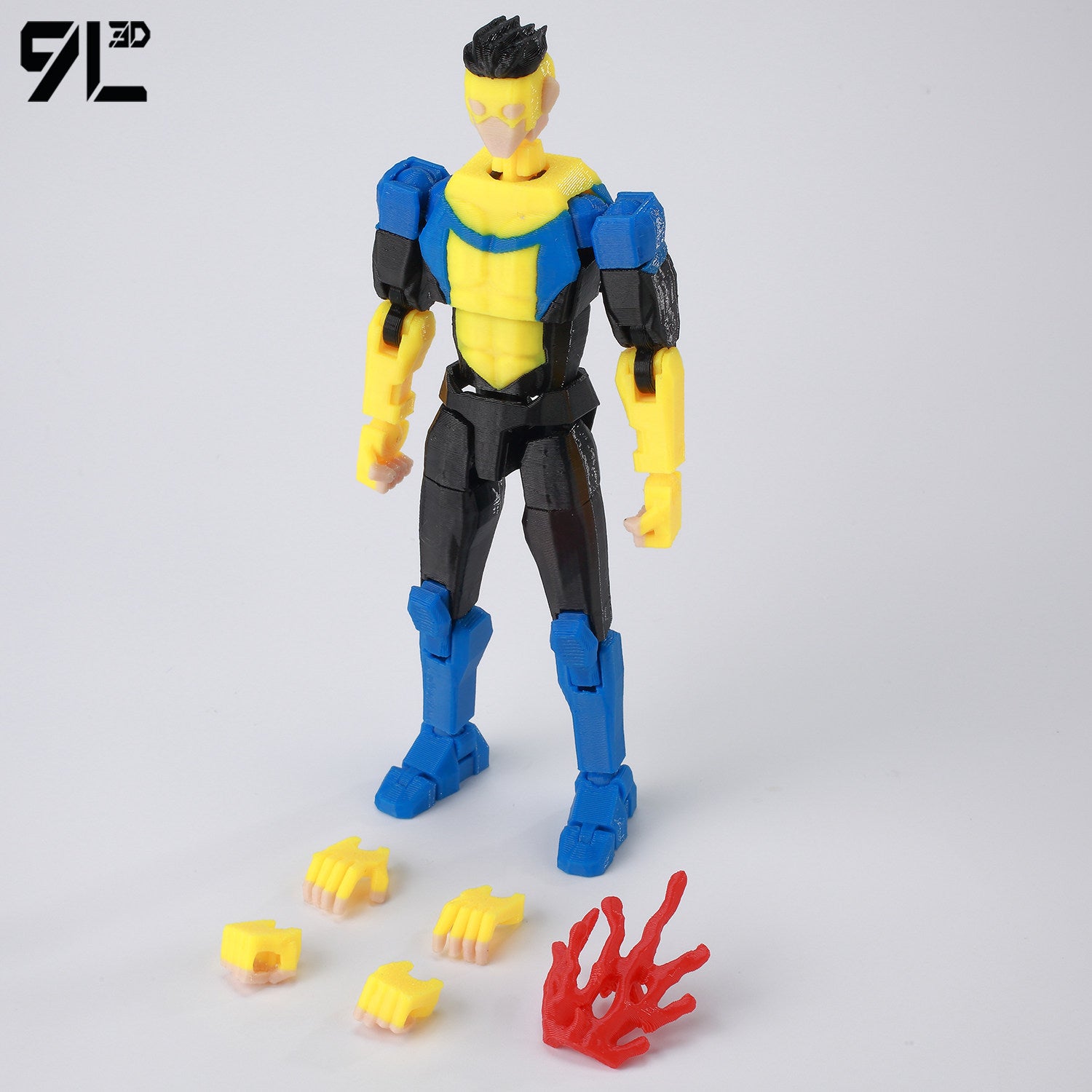 Low Poly Polygon 3D Printed Dynamic Figurines - Omni-man, Invincible, Immortal, RexSplode, Atom Eve, Season 4 / Comics