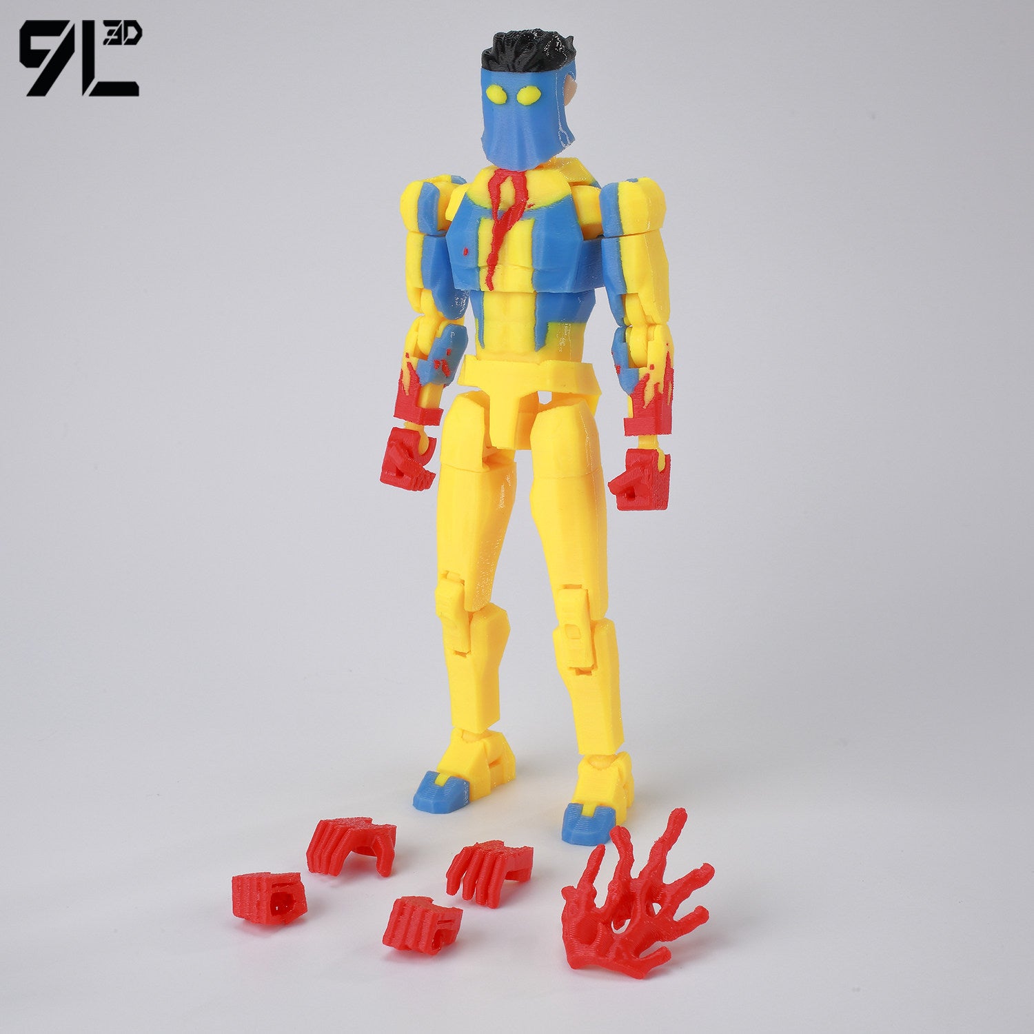 Low Poly Polygon 3D Printed Dynamic Figurines - Omni-man, Invincible, Immortal, RexSplode, Atom Eve, Season 4 / Comics