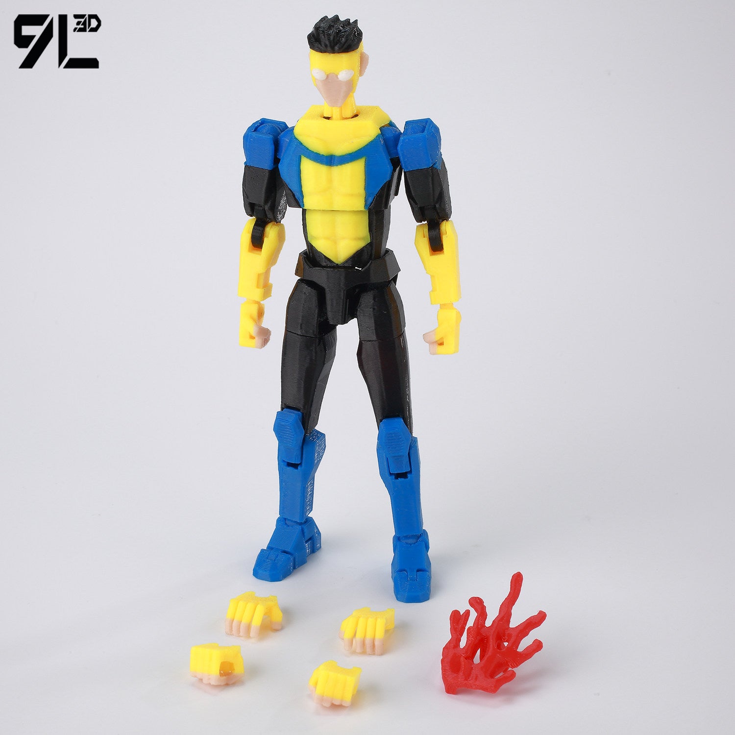 Low Poly Polygon 3D Printed Dynamic Figurines - Omni-man, Invincible, Immortal, RexSplode, Atom Eve, Season 4 / Comics