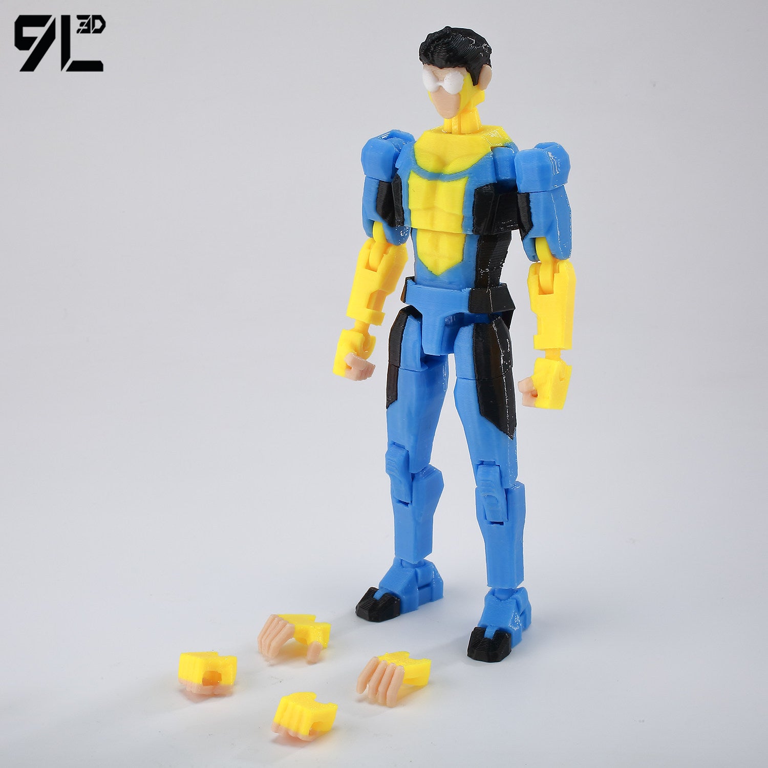 Low Poly Polygon 3D Printed Dynamic Figurines - Omni-man, Invincible, Immortal, RexSplode, Atom Eve, Season 4 / Comics