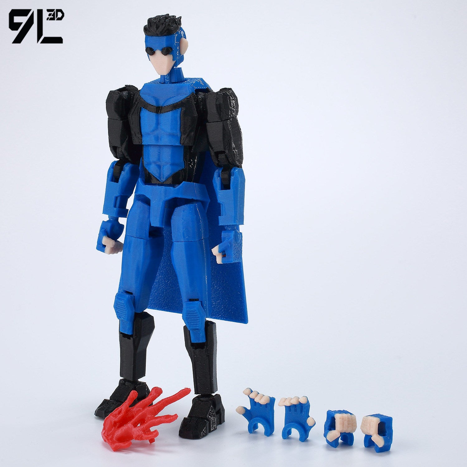 Low Poly Polygon 3D Printed Dynamic Figurines - Omni-man, Invincible, Immortal, RexSplode, Atom Eve, Season 4 / Comics