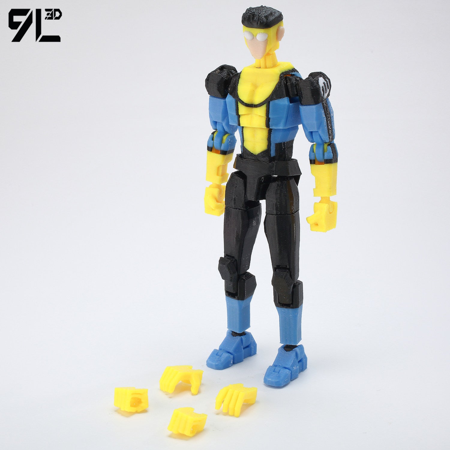 Low Poly Polygon 3D Printed Dynamic Figurines - Omni-man, Invincible, Immortal, RexSplode, Atom Eve, Season 4 / Comics